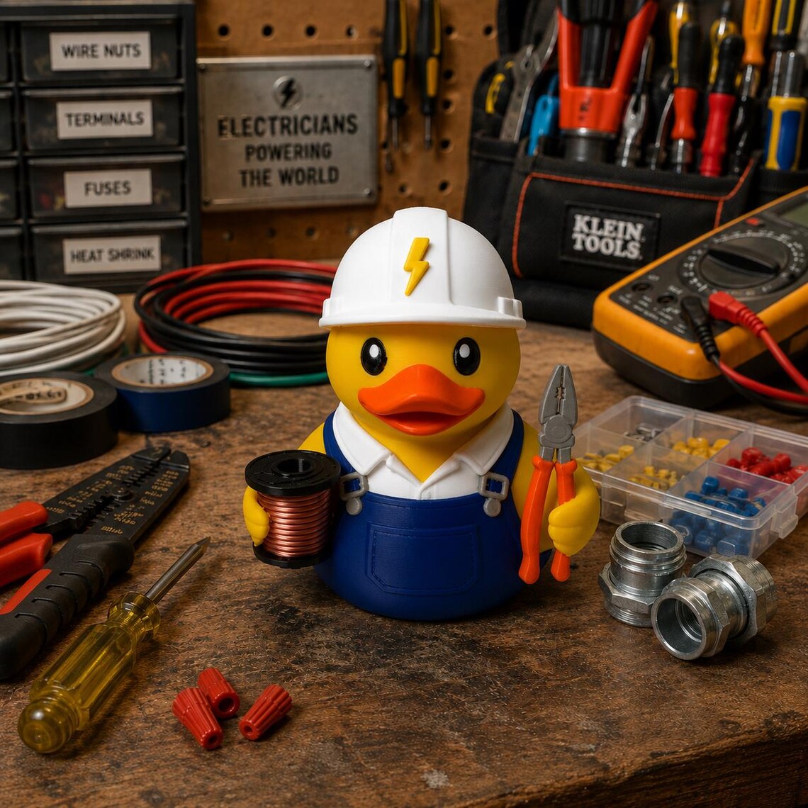 Electrician Duck Collectible Figurine