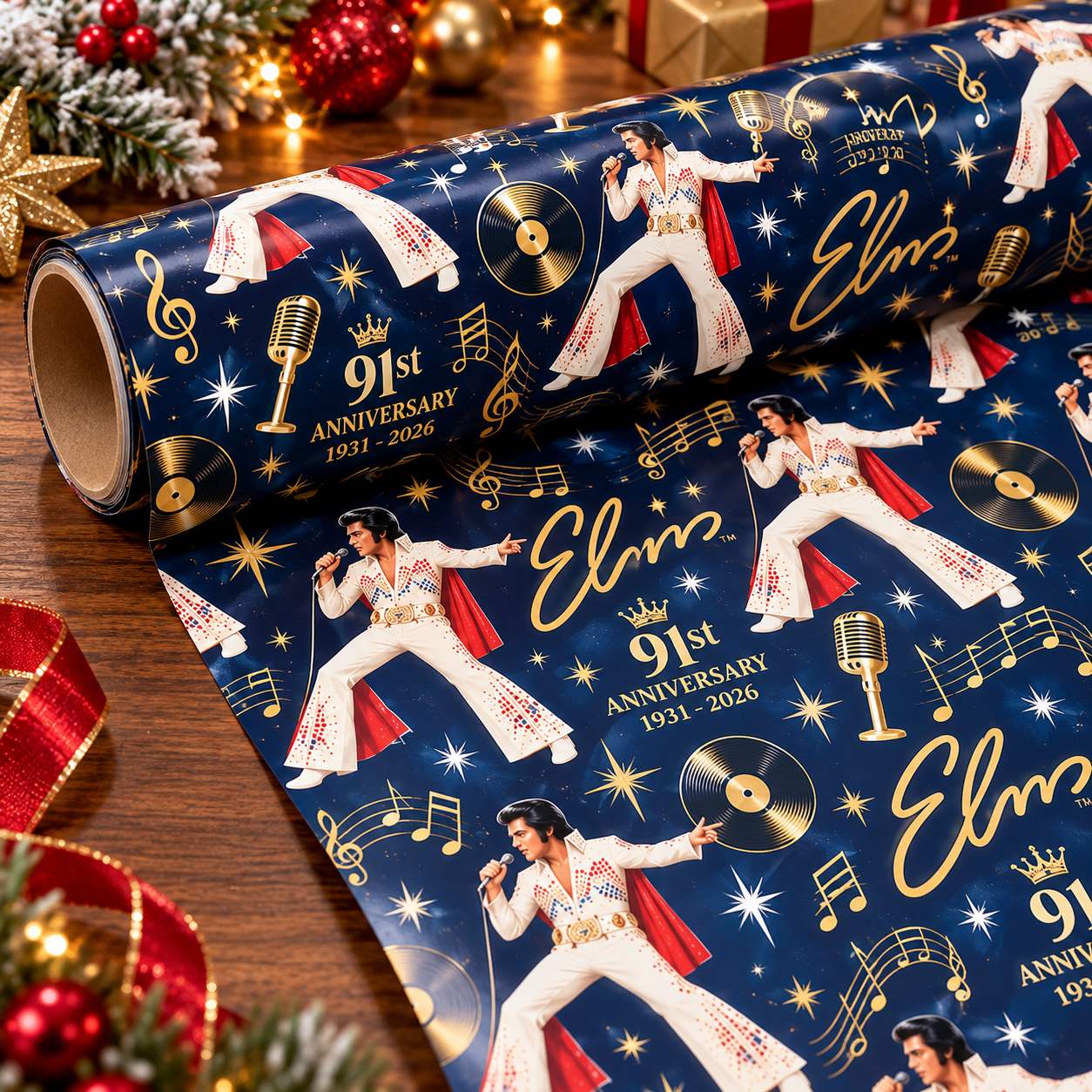 Elvis 91st Anniversary Wrapping Paper