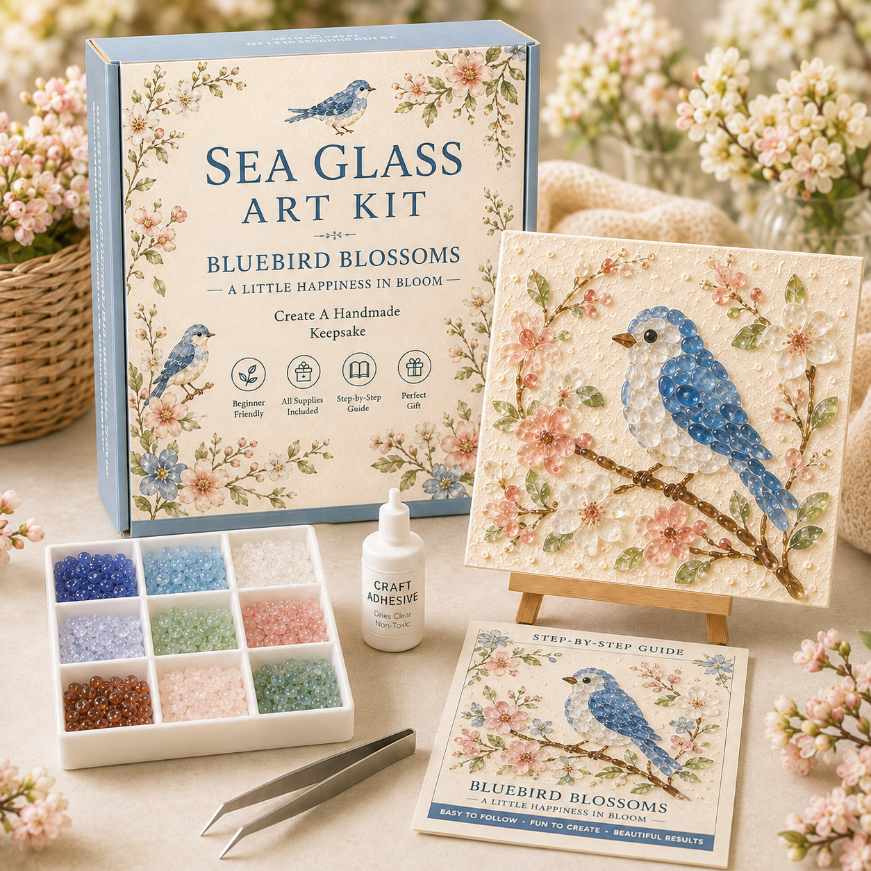 🌸 Bloom & Garden Sea Glass Art Kit Collection 