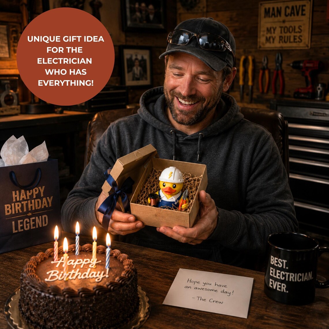 Electrician Duck Collectible Figurine