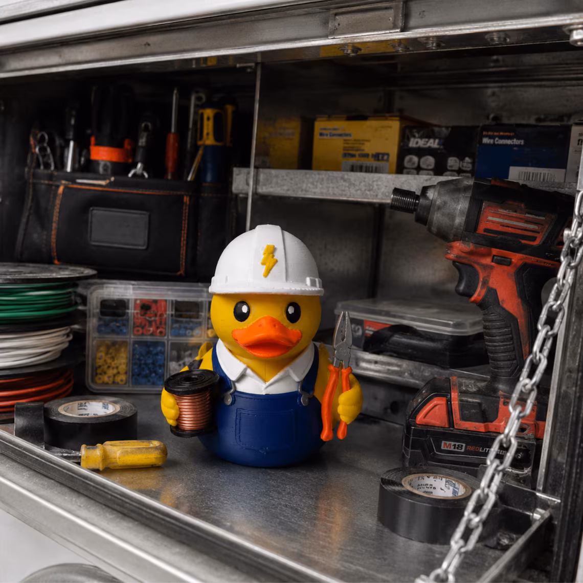Electrician Duck Collectible Figurine