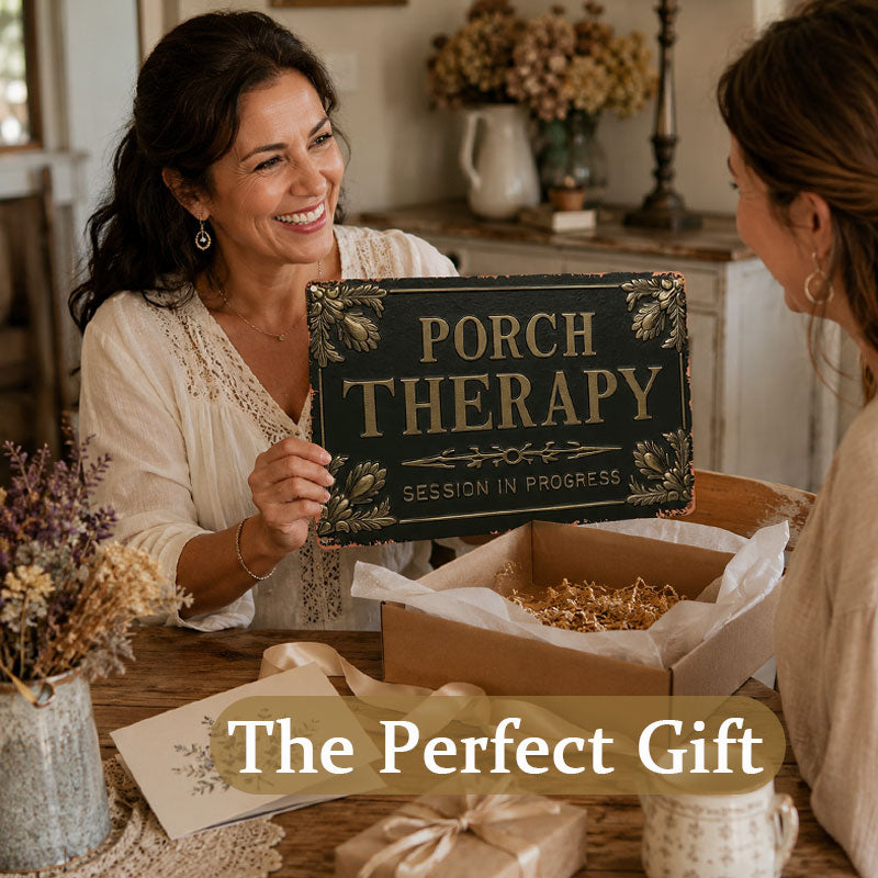 “Porch Therapy” Metal Sign