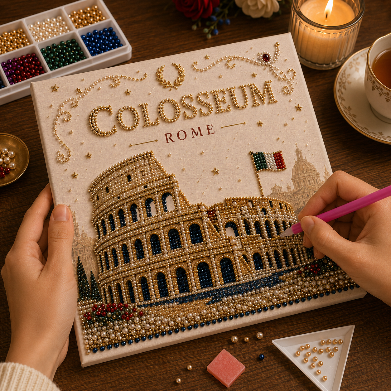 🌍 World Landmark DIY Bead Art Kit
