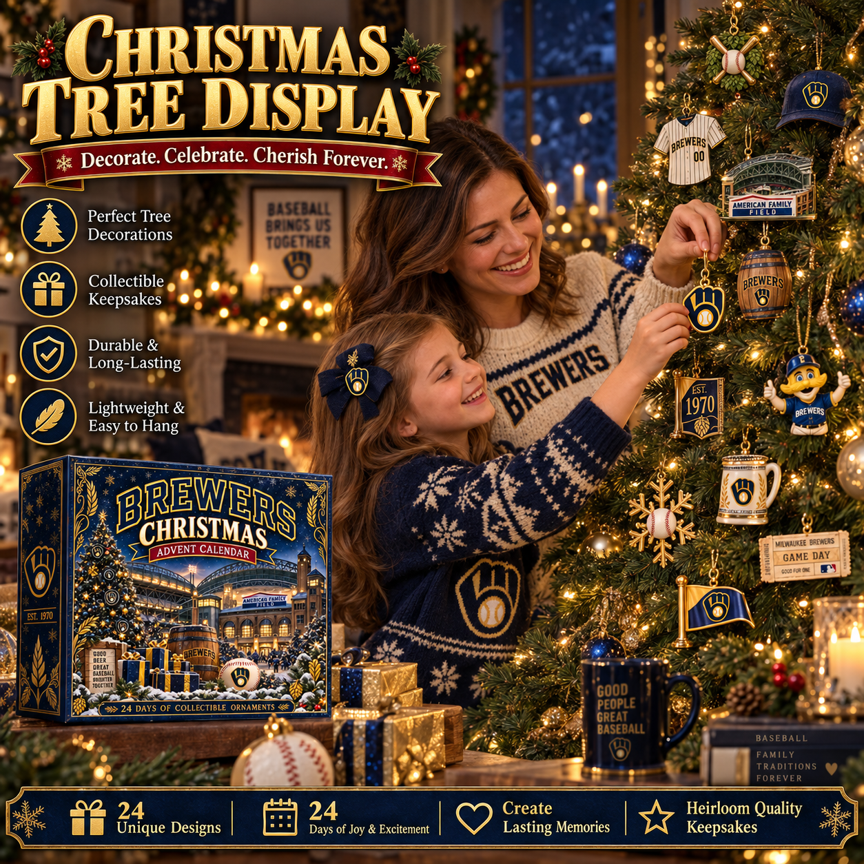 🎄 Brew Crew! Baseball Christmas Advent Calendar