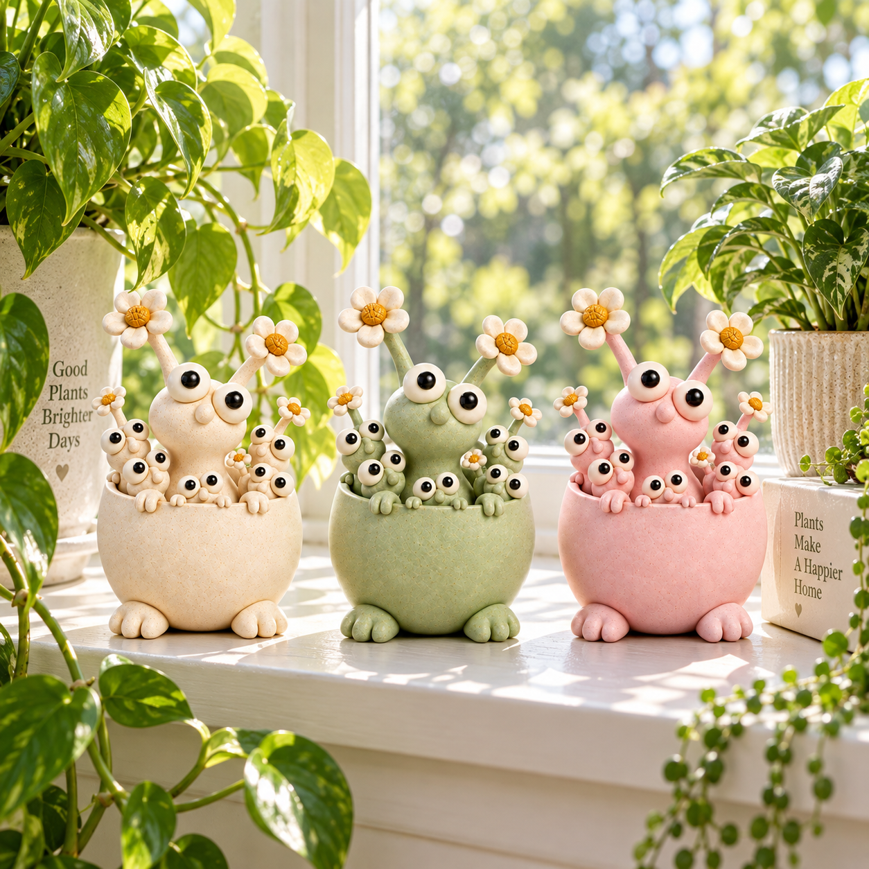 Little Garden Monster Ceramic Planter