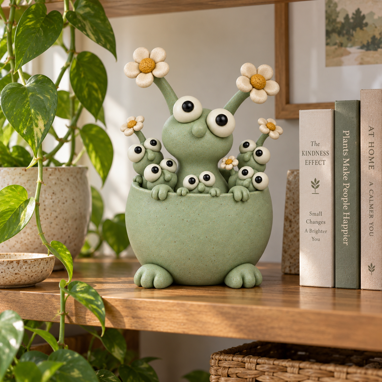 Little Garden Monster Ceramic Planter
