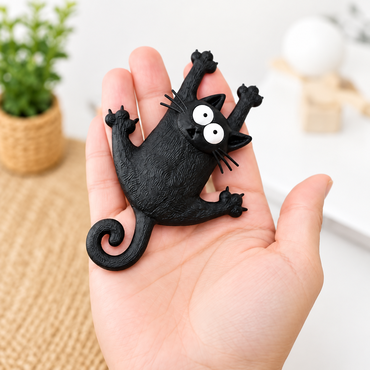 🐾Last Day 60% OFF - Hanging Black Cat Fridge Magnet