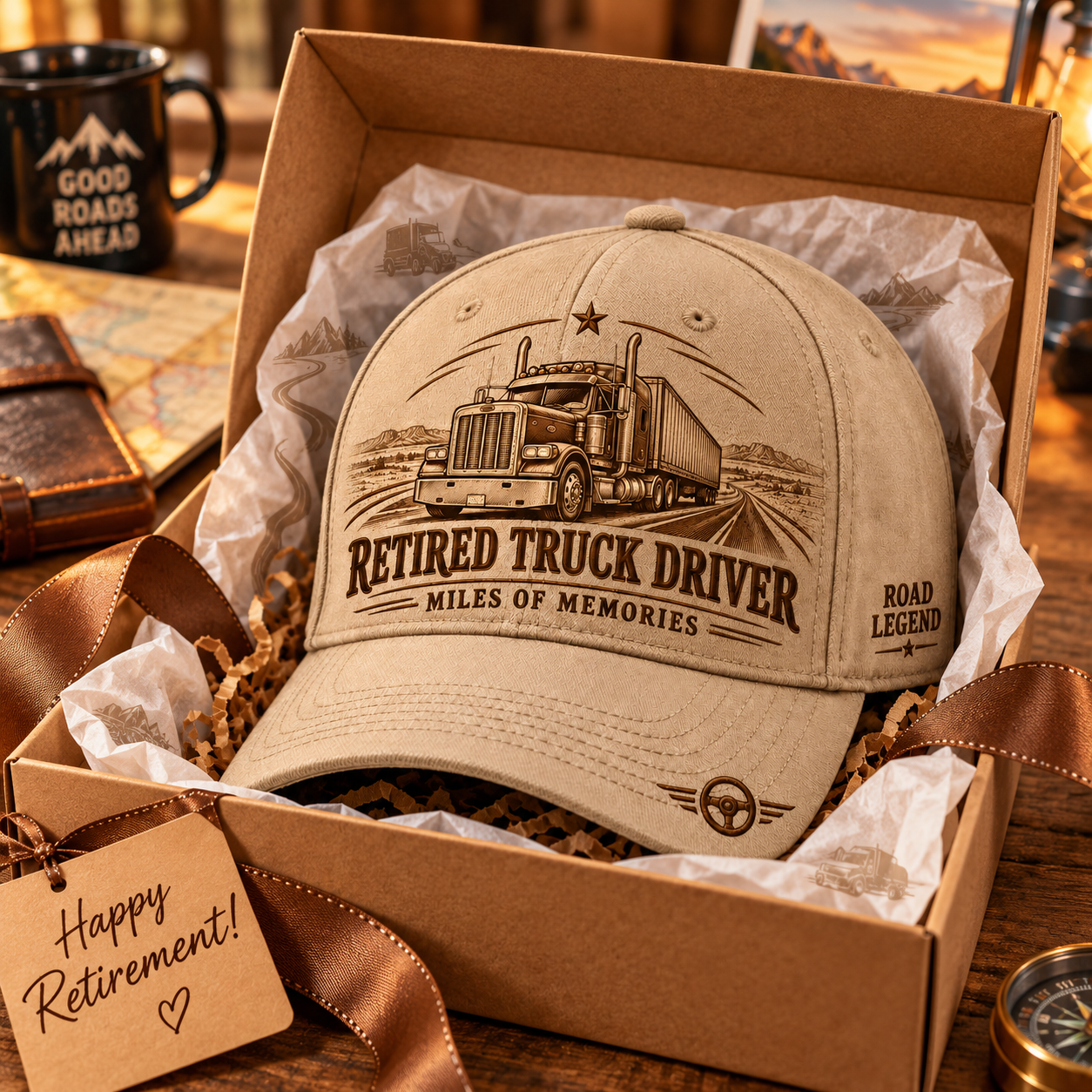 🚛 Retired Truck Driver Baseball Cap