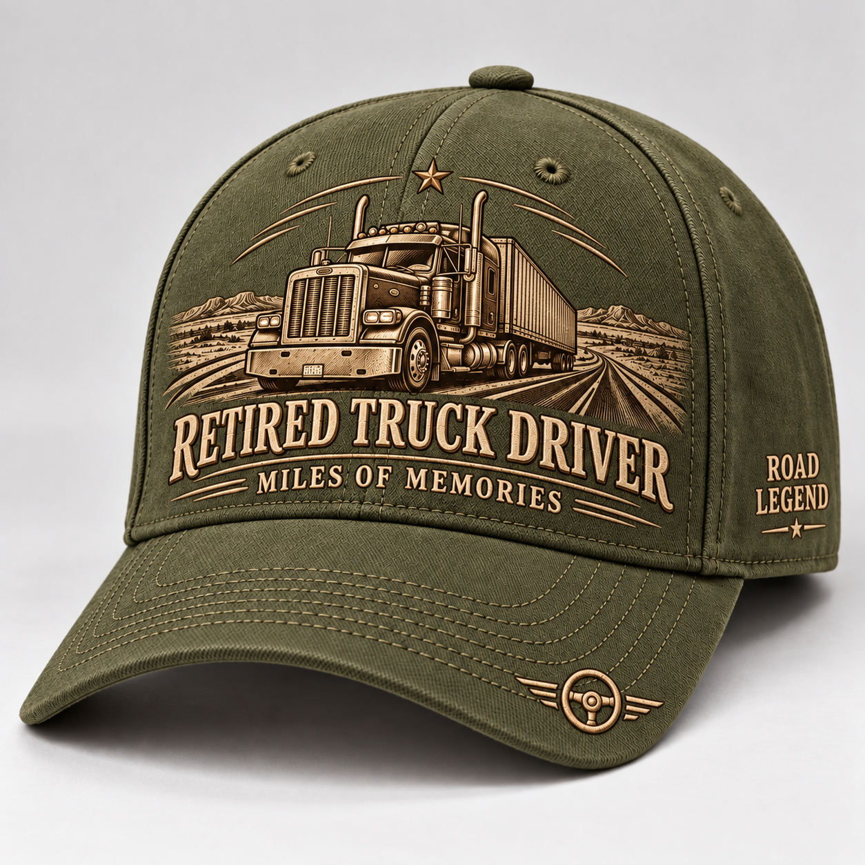 🚛 Retired Truck Driver Baseball Cap