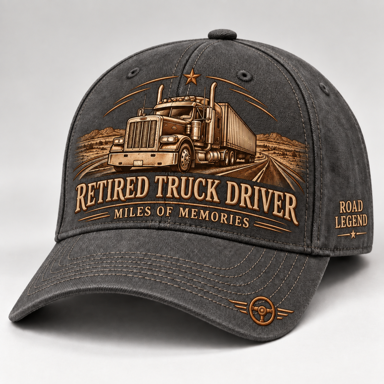 🚛 Retired Truck Driver Baseball Cap