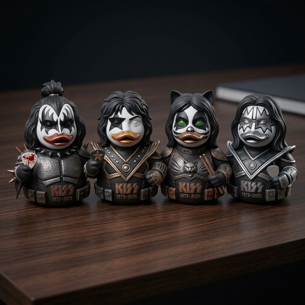 🎸 KISS Rock Legends Duck 4-Pack Set (1973–2026) 🦆