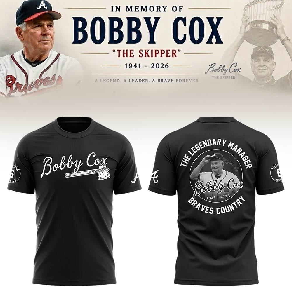 Atlanta Braves “Remembering Bobby Cox – The Legendary Manager”  T-shirt