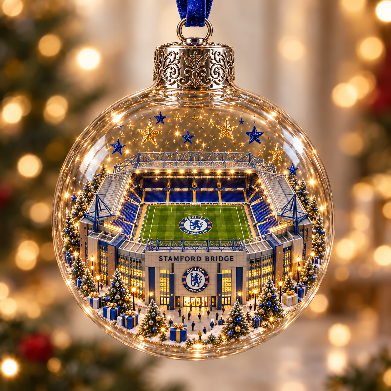 ⚽🎄 Bring the Stadium Home — Light-Up Football Stadium Christmas Ornament