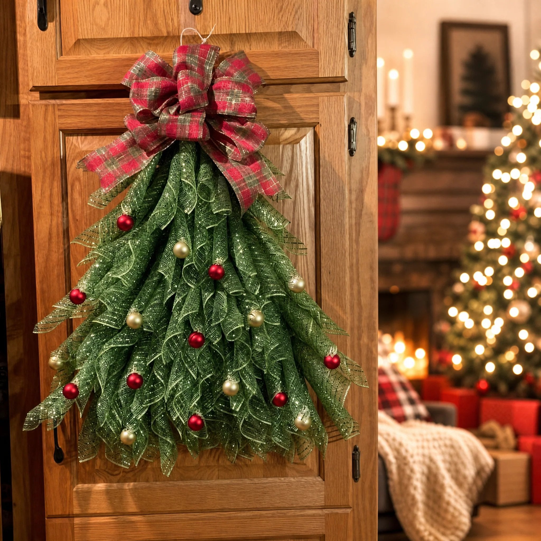 Handmade Christmas Tree Wreath for Front Door(📦Buy 2 Free Shipping)
