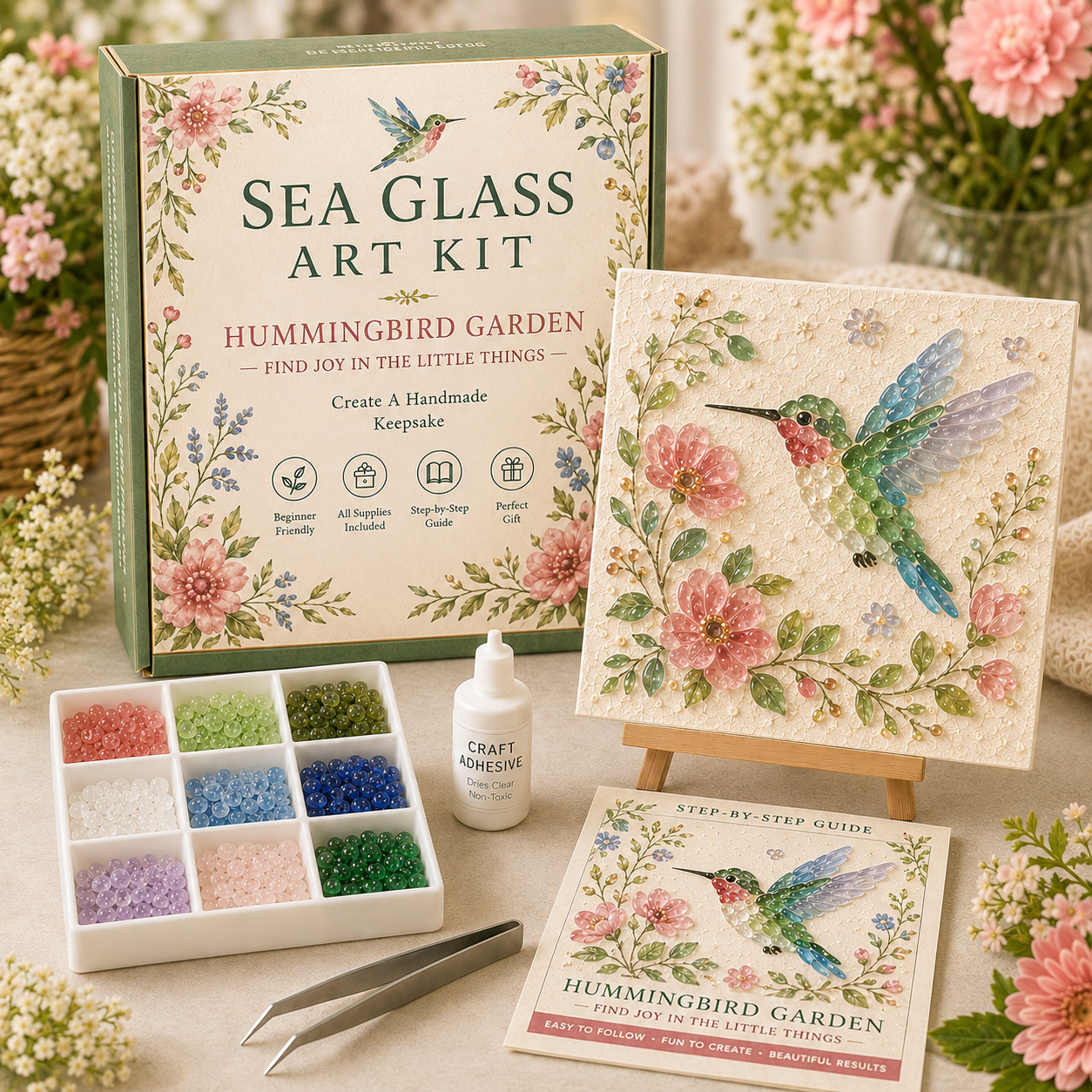 🌸 Bloom & Garden Sea Glass Art Kit Collection 