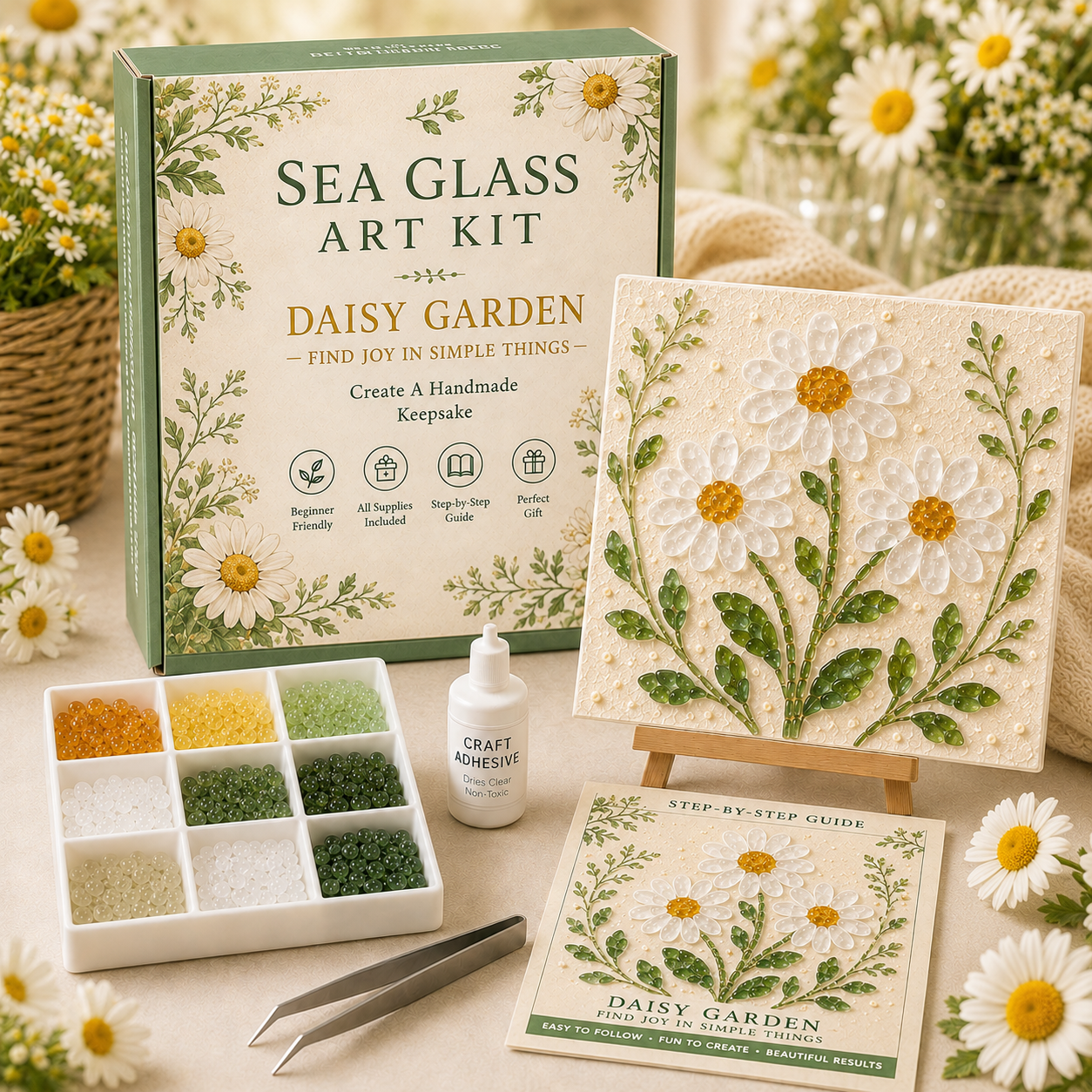 🌸 Bloom & Garden Sea Glass Art Kit Collection 