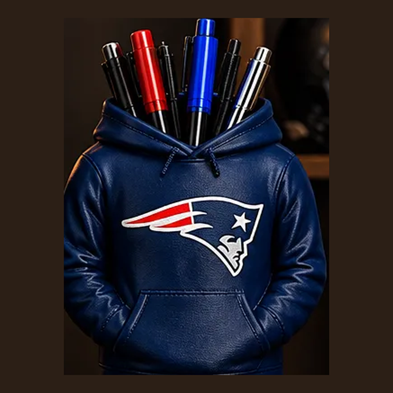 3D Printed Football Hoodie Pen Holder | Team Desk Organizer - MySpotifyGlass