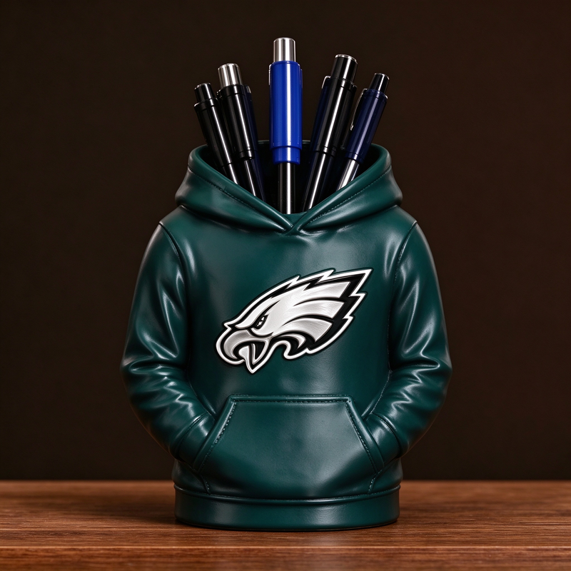 3D Printed Football Hoodie Pen Holder | Team Desk Organizer - MySpotifyGlass