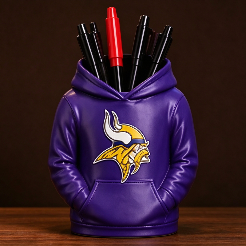 3D Printed Football Hoodie Pen Holder | Team Desk Organizer - MySpotifyGlass