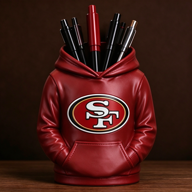 3D Printed Football Hoodie Pen Holder | Team Desk Organizer - MySpotifyGlass