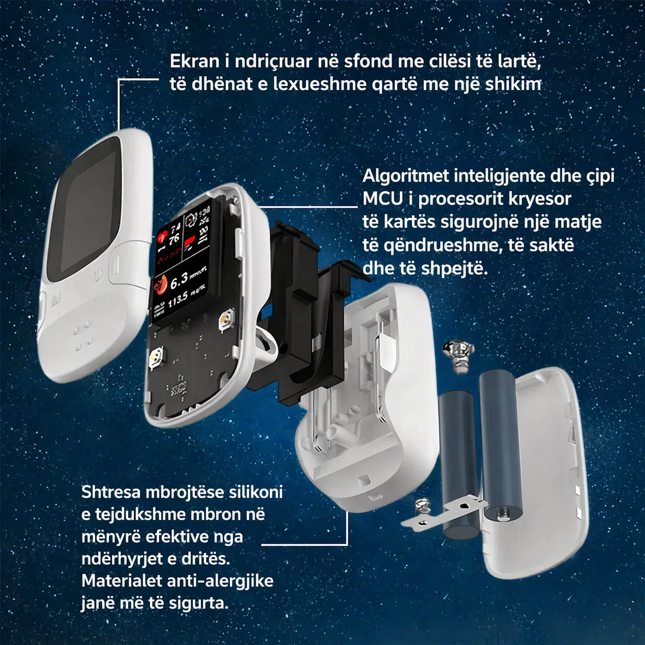 Omron™ 2026 Matës i ri inteligjent i glukozës në gjak 11-në-1 jo-invaziv – Nuk nevojiten gjilpëra, matje e glukozës në gjak pa dhimbje