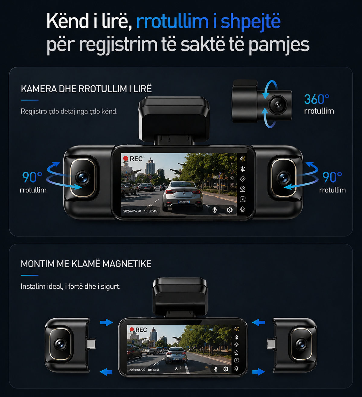 Garmin G980 (Modeli më i ri 2026): Kamera inteligjente 360° me kontroll me zë, 4K dhe GPS