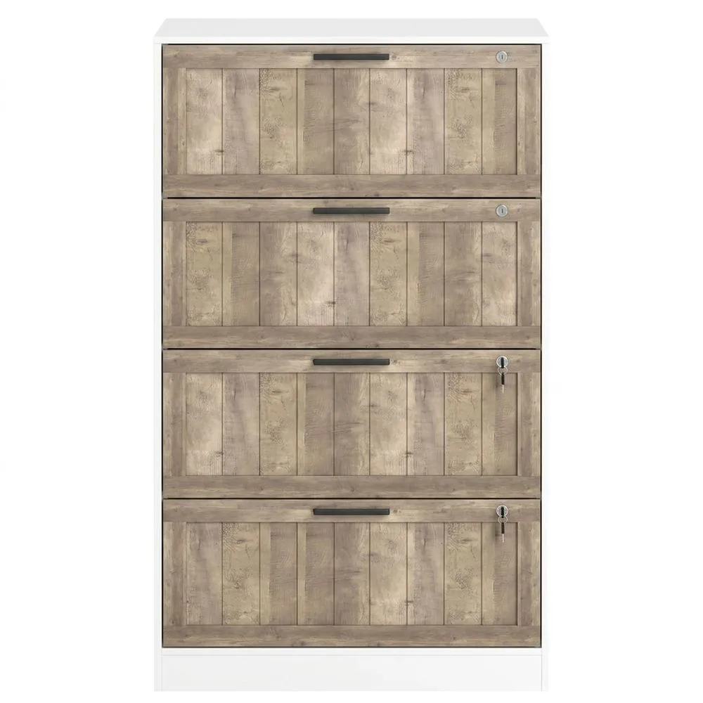 Cajonera de Oficina con Cerradura y Barras Colgantes-Villanestchic