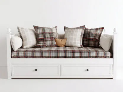 Sofa z funkcją spania-drewno-tkanina-211x97x87 cm-biały-wielokolorowy-rustykalny-Mivaloft