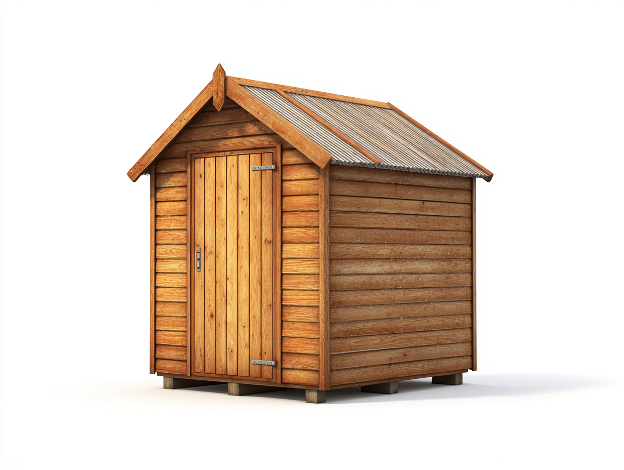 Domki gospodarcze-drewno-stal-198x162x214 cm-naturalny-szary-klasyczny-Mivaloft