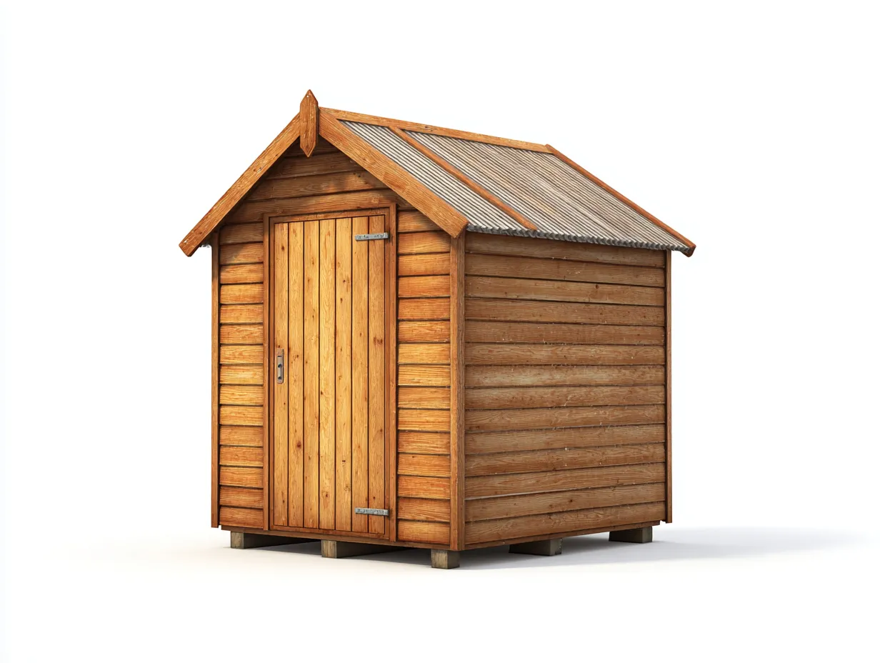 Domki gospodarcze-drewno-stal-198x162x214 cm-naturalny-szary-klasyczny-Mivaloft