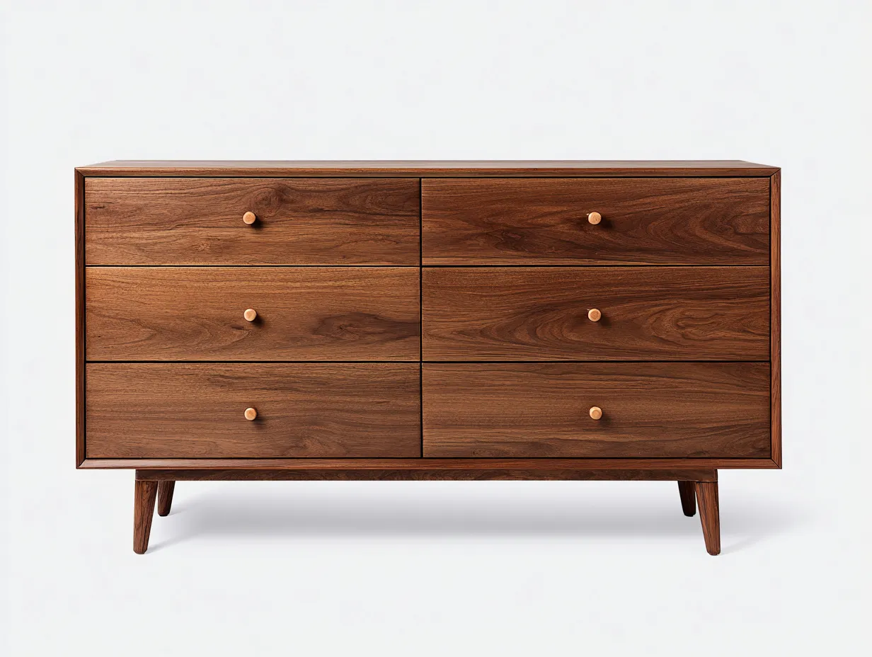 Komody-drewno-MDF-138x46x80 cm-brązowy-styl skandynawski-Mivaloft