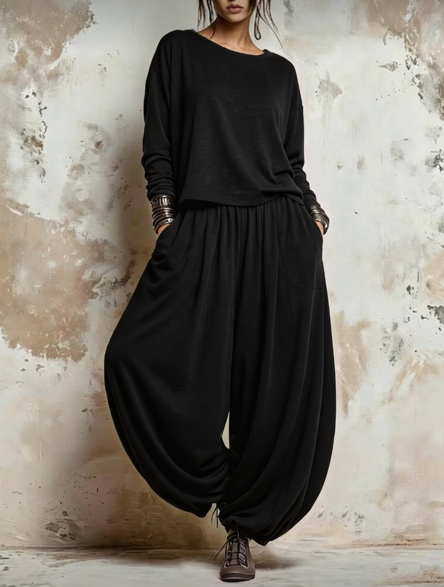 Women Effortless Half-Zip Knit Tunic