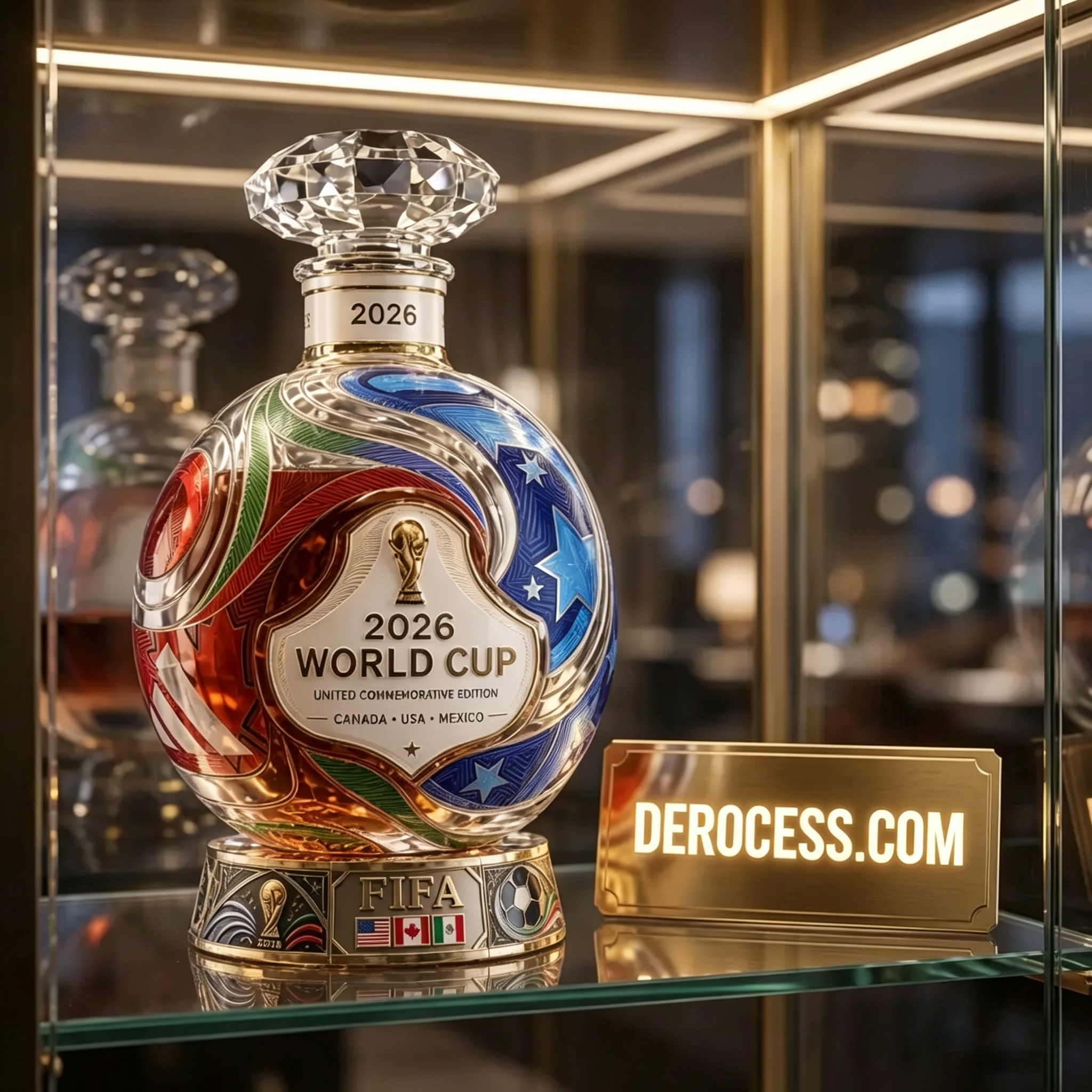 World Cup 2026 Match Ball Whiskey Bottle