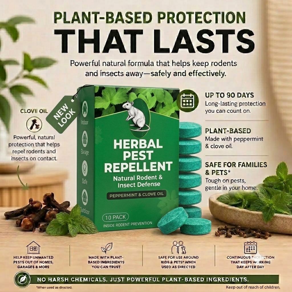 🐀 50% OFF NOW!⚡Bio-Shield🟢Rodent-Insect Repellent Tablets - 10 Pack