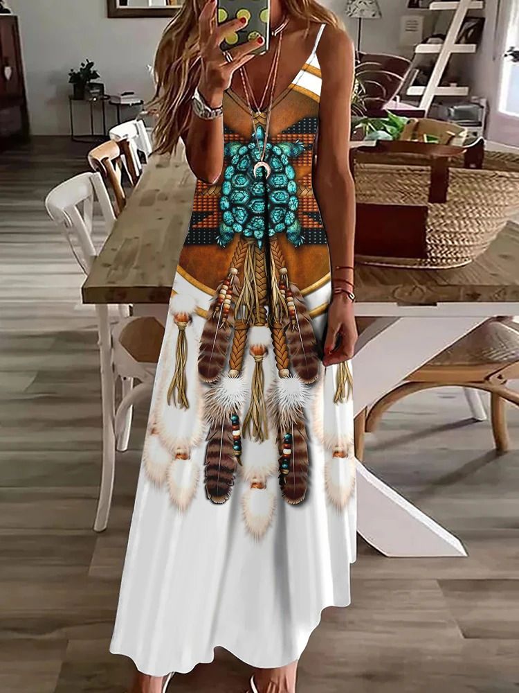 Women Vintage Ethnic Style Womens Long Dress-02