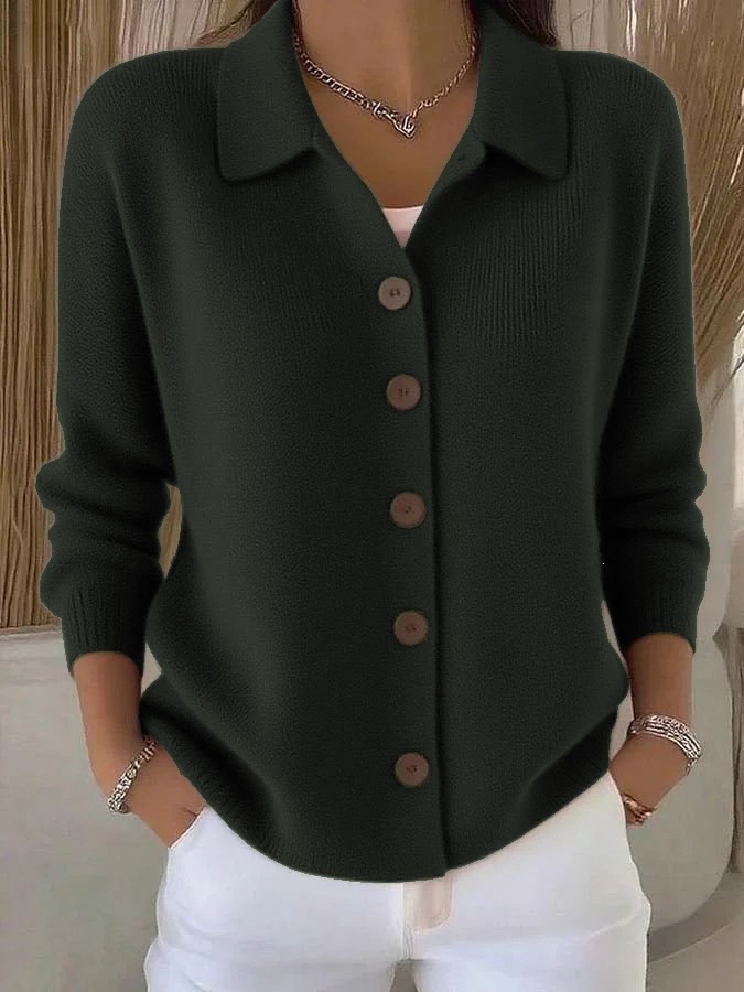 Women Classic Button Knit Cardigan
