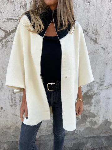 Autumn And Winter Leisure Loose Zip Stand-up Collar Jacket