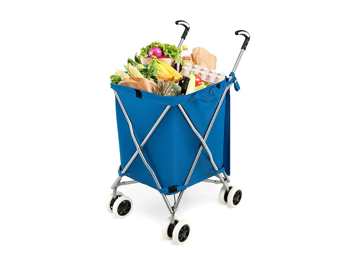 Tragbarer Einkaufswagen mit Rädern