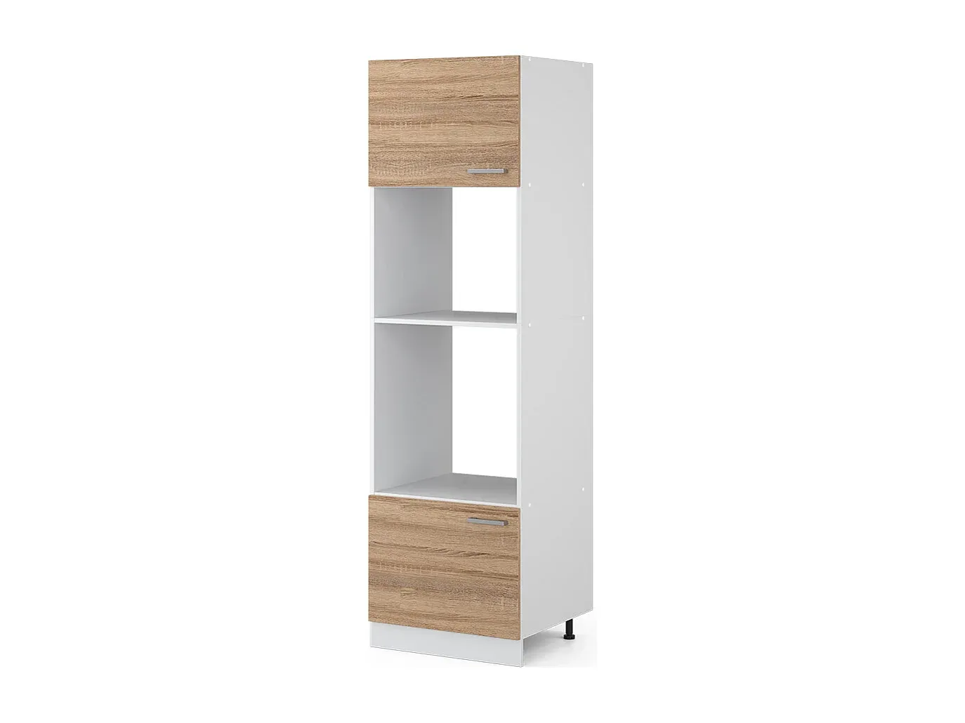Hochglanz Mikrowellenschrank Anthrazit 60x57x206 cm