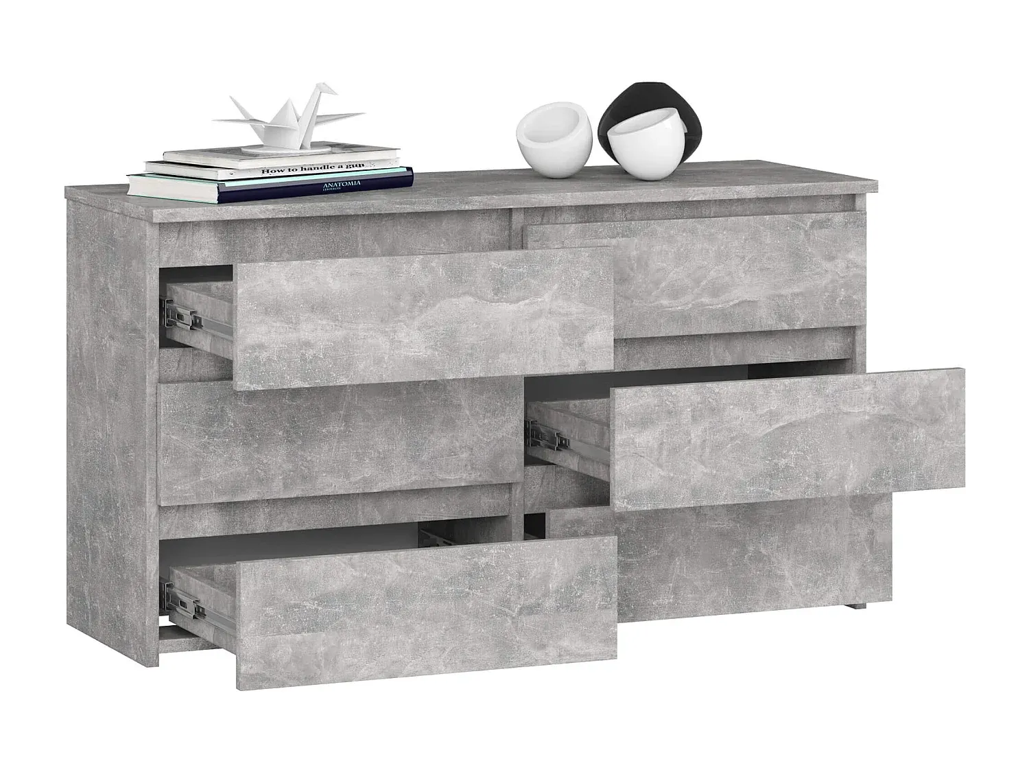 Moderne Kommode mit 6 Schubladen für vielseitige Aufbewahrung