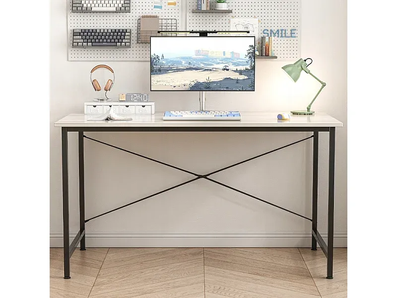 Industrieller Schreibtisch in Eichenoptik, 120 cm