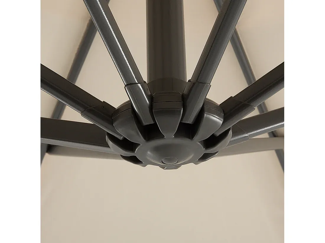 Terrassen-Sonnenschirm 300 cm Beige