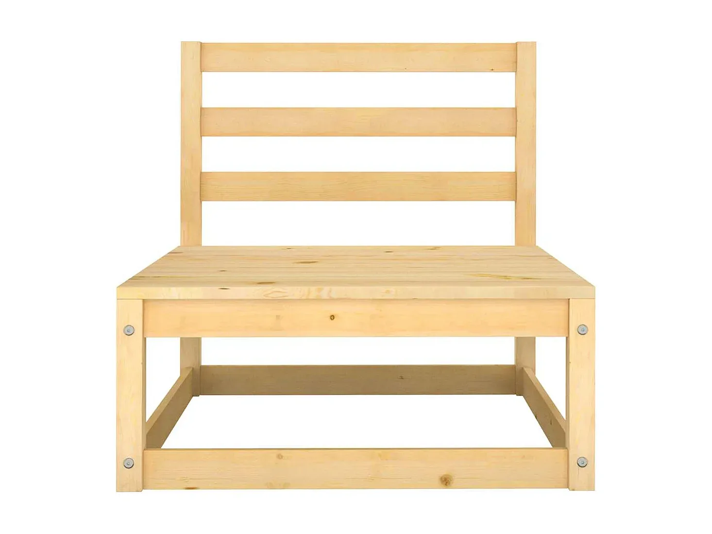 Garten-Lounge-Set aus Kiefernholz mit Kissen