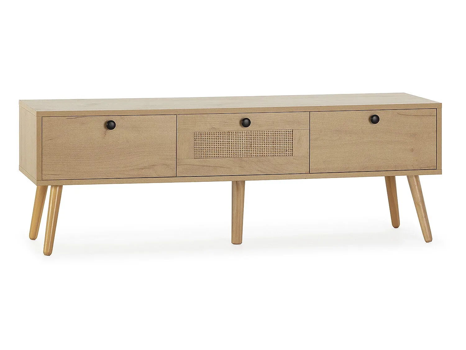 Holz-TV-Schrank mit 3 Türen