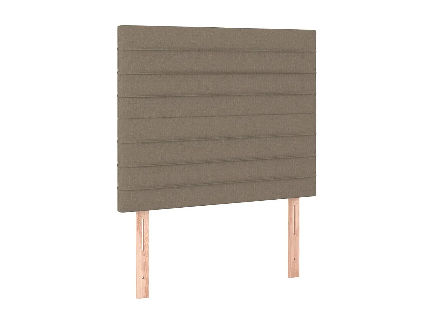 Stoff Kopfteil Set in Taupe, verstellbar