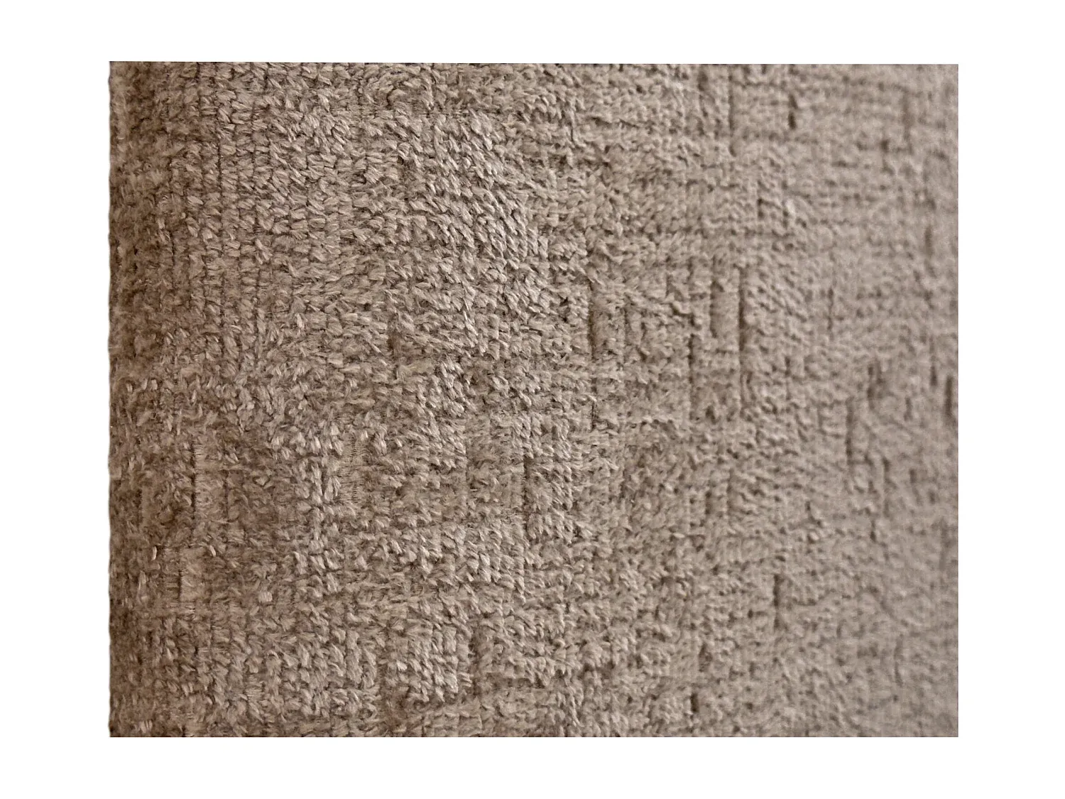 Kopfteil aus Naturwolle 110 x 105 cm in Braun mit Bettbeinen