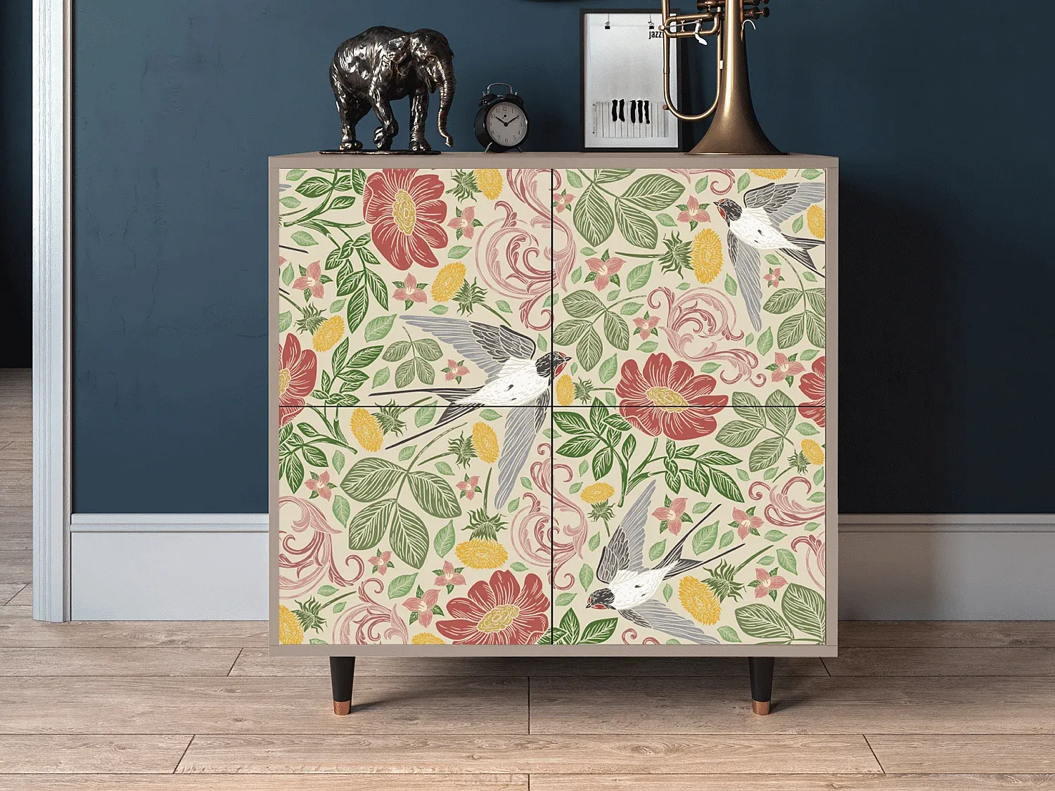 Elegantes Sideboard mit viel Stauraum, 94x96x48 cm