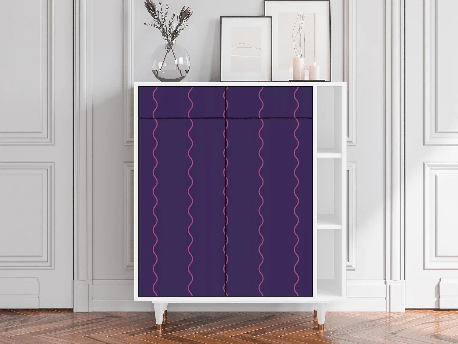 Moderner Sideboard mit Stauraum - Weiß