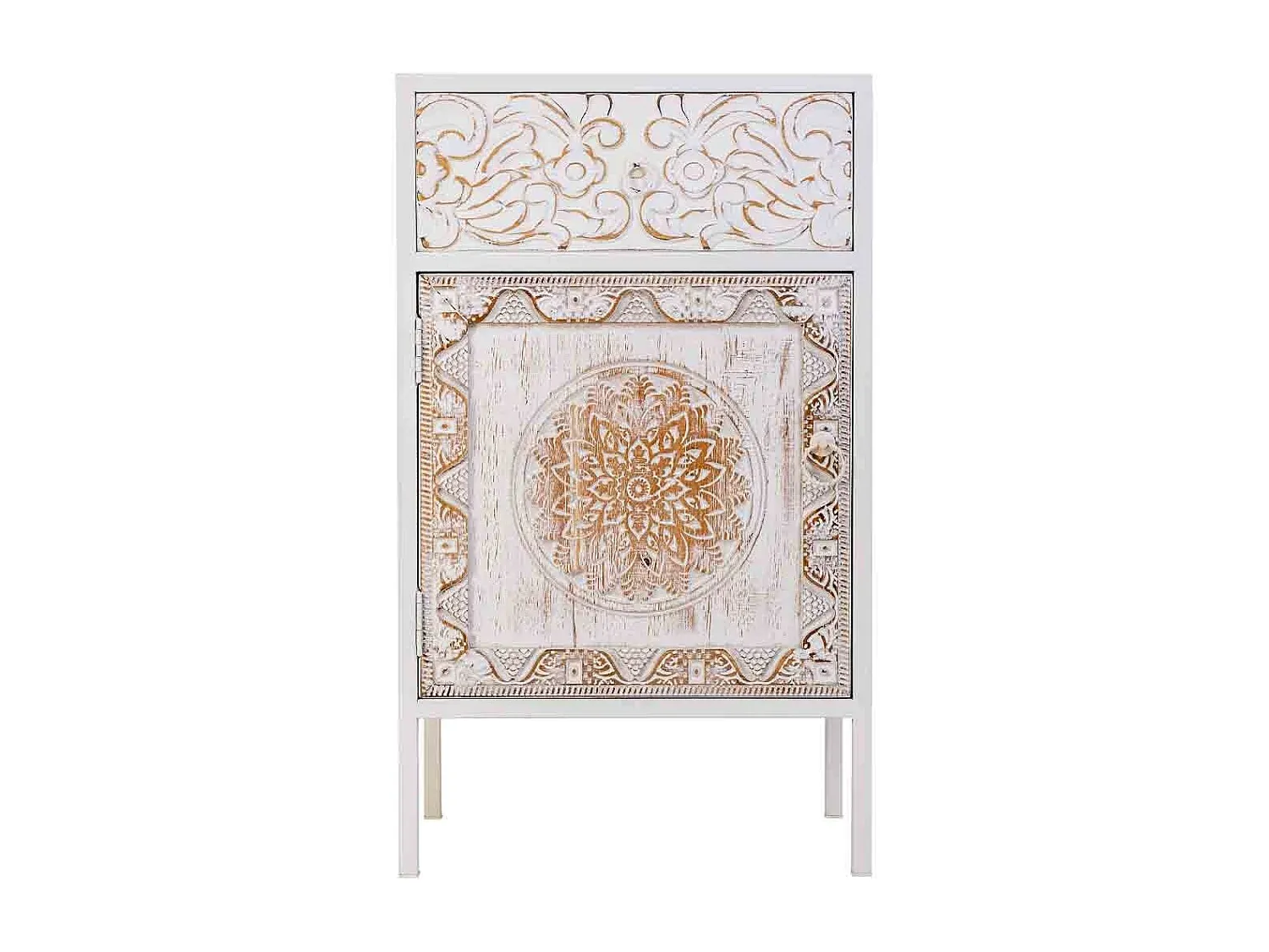 Moderner Beistelltisch mit Holzoptik