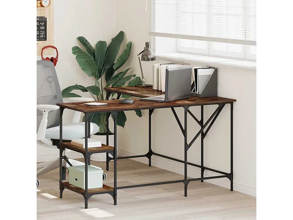 Eckschreibtisch Holzoptik 139x139 cm